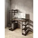 Стол письменный Solarius 60x148x110 см дерево и металл цвет темный дуб/черный