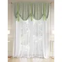 Комплект штор At home Базовая коллекция AT515008 на шторной ленте 250x500 см цвет зеленый