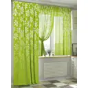 Комплект штор At home Базовая коллекция AT549078-240 на шторной ленте 240x150 см цвет зеленый