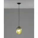 Светильник подвесной Moderli Rozy V11666-1p 1 лампа 8 м² цвет прозрачный/черный/светло-зеленый