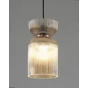 Светильник подвесной Moderli Roswell V11668-1p 1 лампа 6 м² цвет коричневый/прозрачный/черный