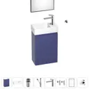 Тумба с раковиной подвесная Wellsee WC Area 20216924R для ванной