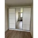 Шкаф-купе Клевер Атина с зеркалом 240x200х45 см 9 полок лдсп цвет белый