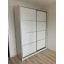 Шкаф-купе Клевер Атина 240x110х50 см 6 полок лдсп цвет белый