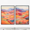 Набор картин Artnomore Landscape collection Patchwork carpet 2024г. AR-777000364 75x105 см 2 шт