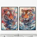 Набор картин Artnomore Soaring Tigers 2024г. AR-777000998 75x105 см 2 шт