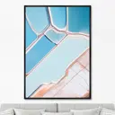 Картина Artnomore Salt lakes light blue No 1 2024г. AR-777000437 75x105 см