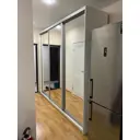 Шкаф-купе Клевер Атина зеркальный 240x270х50 см 9 полок лдсп цвет белый