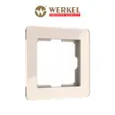Рамка для розеток и выключателей Werkel Acrylic 1 пост цвет айвори