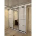 Шкаф-купе Клевер Атина с зеркалом 240x220х50 см 9 полок лдсп цвет белый