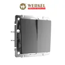 Выключатель перекрестный встраиваемый Werkel Встраиваемые механизмы W1123064 1 клавиша цвет графит матовый