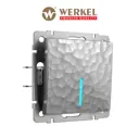 Выключатель проходной встраиваемый Werkel a052080 1 клавиша с подсветкой цвет серебряный
