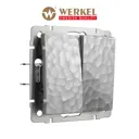 Выключатель проходной встраиваемый Werkel a052084 2 клавиши цвет серебряный