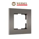Рамка для розеток и выключателей Werkel Slab W0012963 1 пост цвет бронза матовый