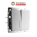 Выключатель проходной встраиваемый Werkel a063616 2 клавиши с подсветкой цвет серебряный матовый