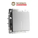 Выключатель проходной встраиваемый Werkel a063615 1 клавиша с подсветкой цвет серебряный матовый