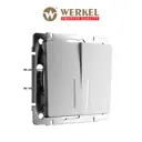 Выключатель встраиваемый Werkel a063610 2 клавиши с подсветкой цвет серебряный матовый
