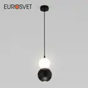 Светильник подвесной светодиодный EUROSVET 50251/1 LED Polar 3 м² нейтральный белый свет цвет черный/белый матовый
