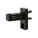 Соединитель для круглого шарнирного коннектора Elektrostandard Slim Magnetic 85011/00 цвет чёрный