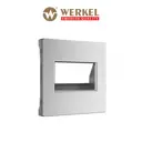 Накладка для двойной розетки Ethernet RJ-45 Werkel W1191165 цвет серебряный матовый