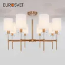 Классическая потолочная люстра EUROSVET 60132/8 латунь