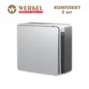 Выключатель накладной Werkel Gallant a068936 1 клавиша цвет серебряный 2 шт.