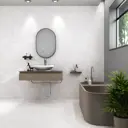 Глазурованный керамогранит Arcadia Ceramica Arctic White Carving 60x120 см 1.44 м² матовый цвет белый