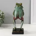 Подсвечник Сима-Ленд Лягуха с короной 9680101, 26 см, полистоун