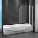 Ширма на ванну Cezares Relax RELAX-V-11-100/140-C-Bi 100x140 см профиль белый