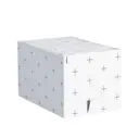 Коробка для хранения 16.5x18x28 см полиэстер белый