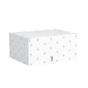Коробка для хранения 16.5x36x28 см полиэстер белый