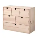Мини-комод с 6 ящиками Moppe-1 42x18x32 см дерево бежевый