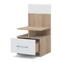 Тумба прикроватная 2 ящика Алена 38x71x37 см ЛДСП цвет дуб сонома/белый 2 шт.
