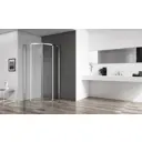 Душевой уголок Belbagno Acqua 222559 1/4 круга 90x90см серебристый блеск профиль эффект стекла прозрачный