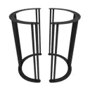 Подстолье для обеденного стола Genglass Violur 73 см металл чёрное 2 шт
