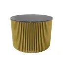 Журнальный столик Genglass Trubis Wood M 60 GGT-03-1-4-M-60, 60x40x60 см, цвет жёлтый