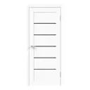 Комплект межкомнатной двери Velldoris Linea 1 остеклённая 200x80см ПВХ цвет белый эмалит