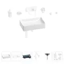 Раковина со смесителем для ванной Wellsee Pure BY Wellsee 201006350 раковина 42 см цвет белый глянцевый, встраиваемый смеситель
