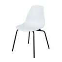 Стул кухонный Derstuhl Elegant black 45x82x46 см полипропилен цвет белый