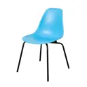 Стул кухонный Derstuhl Elegant black комплект 4 шт 45x82x46 см полипропилен цвет голубой