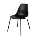 Стул кухонный Derstuhl Elegant black комплект 2 шт 45x82x46 см полипропилен цвет черный