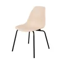 Стул кухонный Derstuhl Elegant black Eames 45x82x46 см полипропилен цвет темно-бежевый