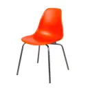 Стул кухонный Derstuhl Elegant chrom 45x82x46 см полипропилен цвет оранжевый