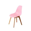 Комплект кухонных стульев 4 шт Derstuhl Grand wood 45x81x45 см полипропилен цвет розовый