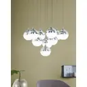 Светильник подвесной светодиодный Eglo Mioglia Eg_39527 14 м² теплый белый (желтый) свет цвет хром/прозрачный