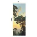 Рулонная штора блэкаут At Home ЛургасAT785133068, 68x170см, цвет бежевый, коричневый, зеленый