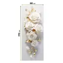 Рулонная штора блэкаут At Home ЛургасAT785057068, 68x170см, цвет бежевый, белый, золотой