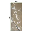 Рулонная штора блэкаут At Home ЛургасAT785058068, 68x170см, цвет бежевый, белый