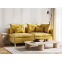 Кушетка Первый мебельный Калисто 187079 194.5x74x99.5 см велюр цвет горчичный, велюр