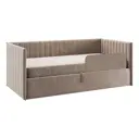 Кровать Mebelson 186549 212x78x101.5 см ЛДСП цвет латте, велюр
